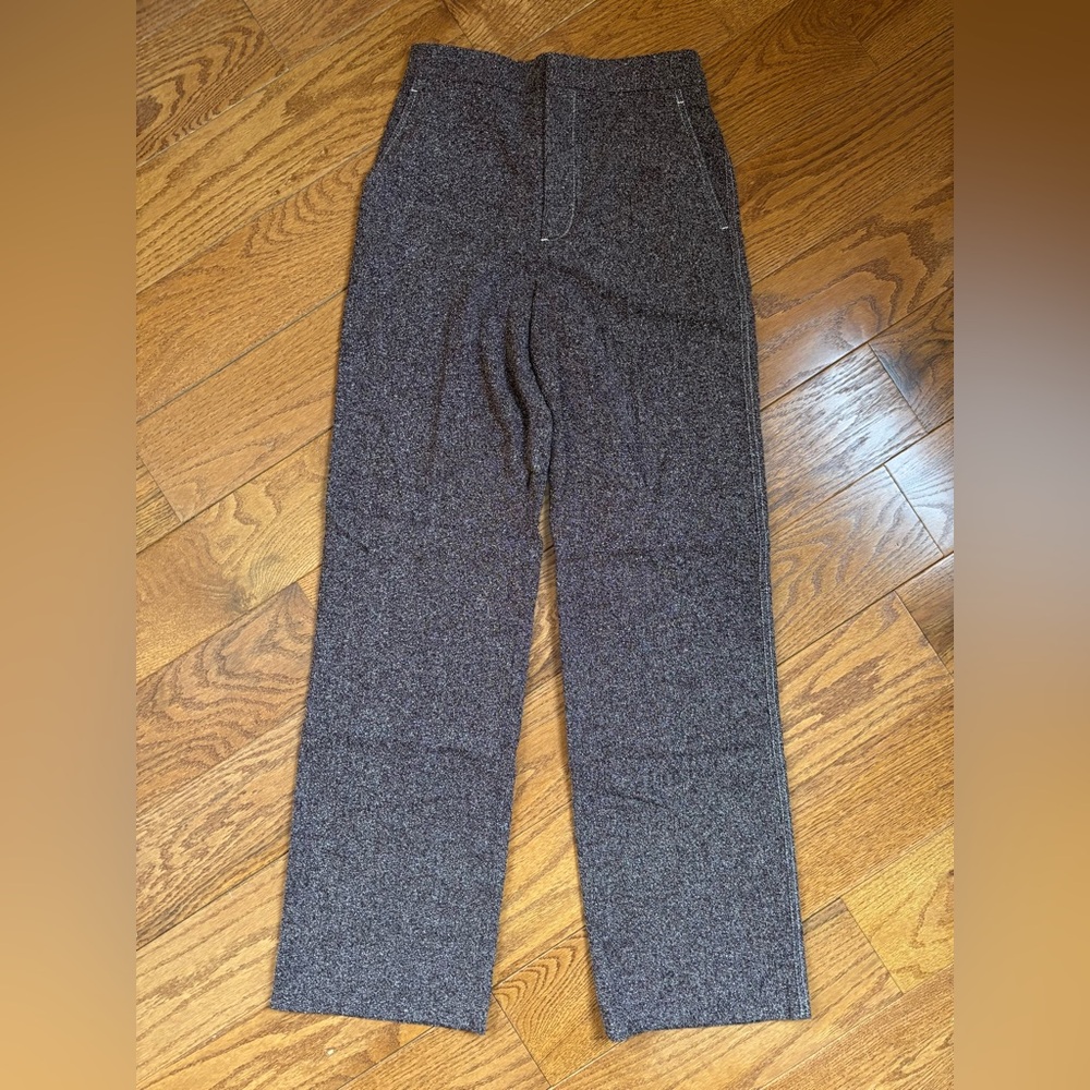 Women’s reddish white speckled Wool Pants